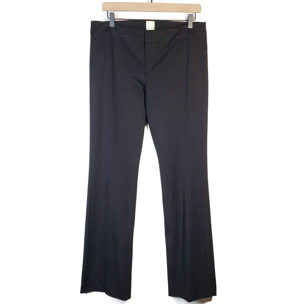 Ecru Clapton Slim Bootcut Trouser Dress Pants Sz‎ 6 Navy Blue